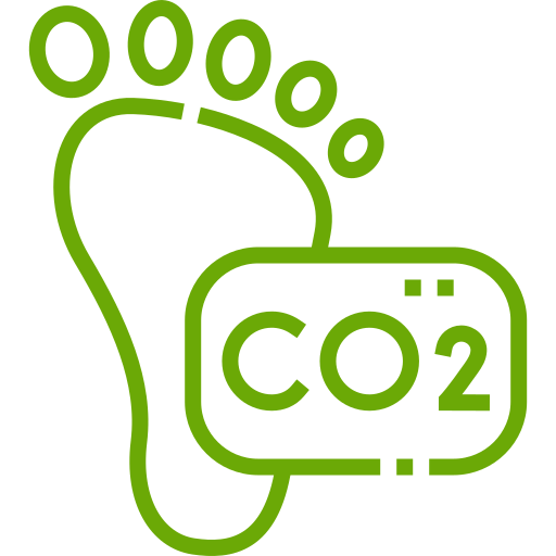 carbon footprint icon